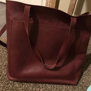Madewell burgundy tote